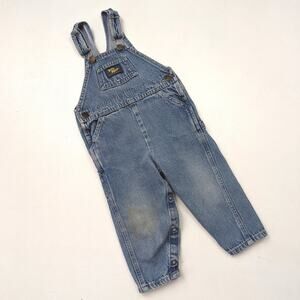 Vintage Oshkosh Baby Bgosh Overalls Children's Sz 24m Classic Denim
